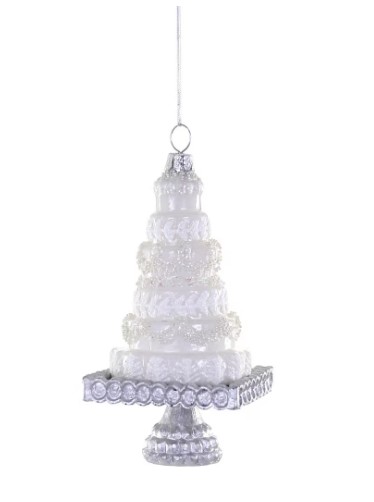 TIERED WEDDING CAKE ORNAMENT