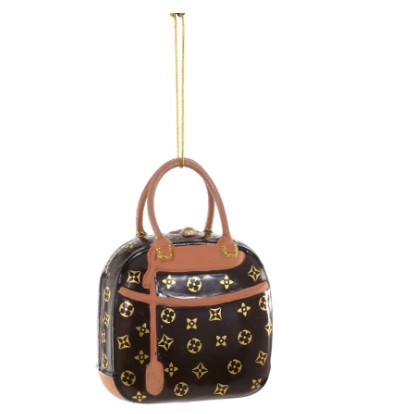 LUXORY HANDBAG BROWN ORNAMENT