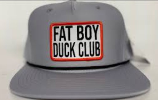 GREY FAT BOY DUCK CLUB PATCH HAT