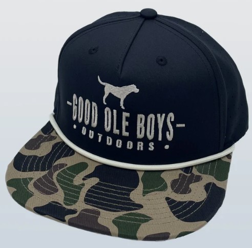 GOB BLK/CAMO LAB ARCHED HAT