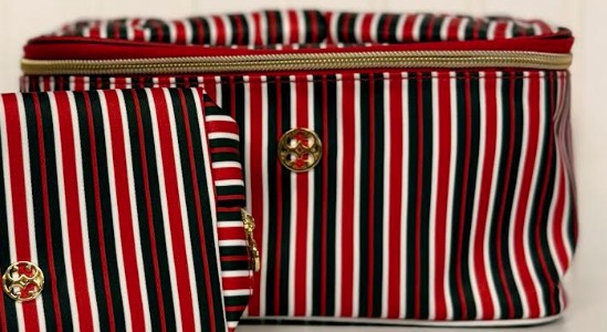 KISS &MAKE UP RED & BLACK STRIPE