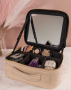 LEATHER TRAVEL MAKE-UP CASE