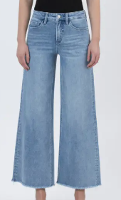 PLUS TUMMY CONTROL HI-RISE WIDE LEG JEANS