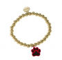 A.C. GOLD GA PAW CHARM BRACELET