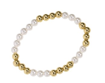 A.C. GOLD SHELL PEARL BRACELET