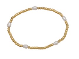 A.C. 3M GOLD BALL PEARL BRACELET