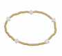 A.C. GOLD SHELL CLOVER BRACELET