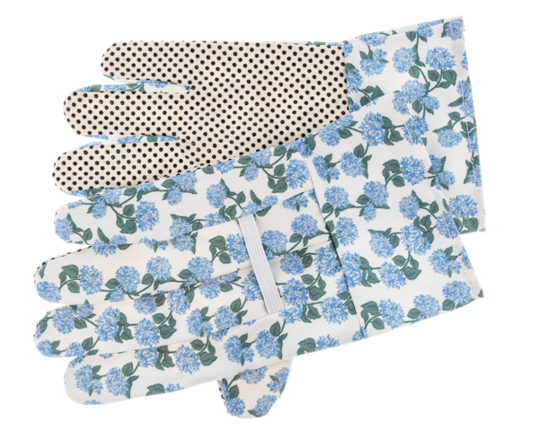 BLUE HYDRANGEA GARDEN GLOVES