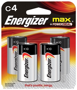 ALKALINE C BATTERY 1.5V 4PK
