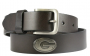 BULLDOG BROWN LEATHER BELT