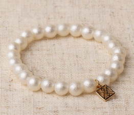 BRACELET TAYLOR COTTON PEARL