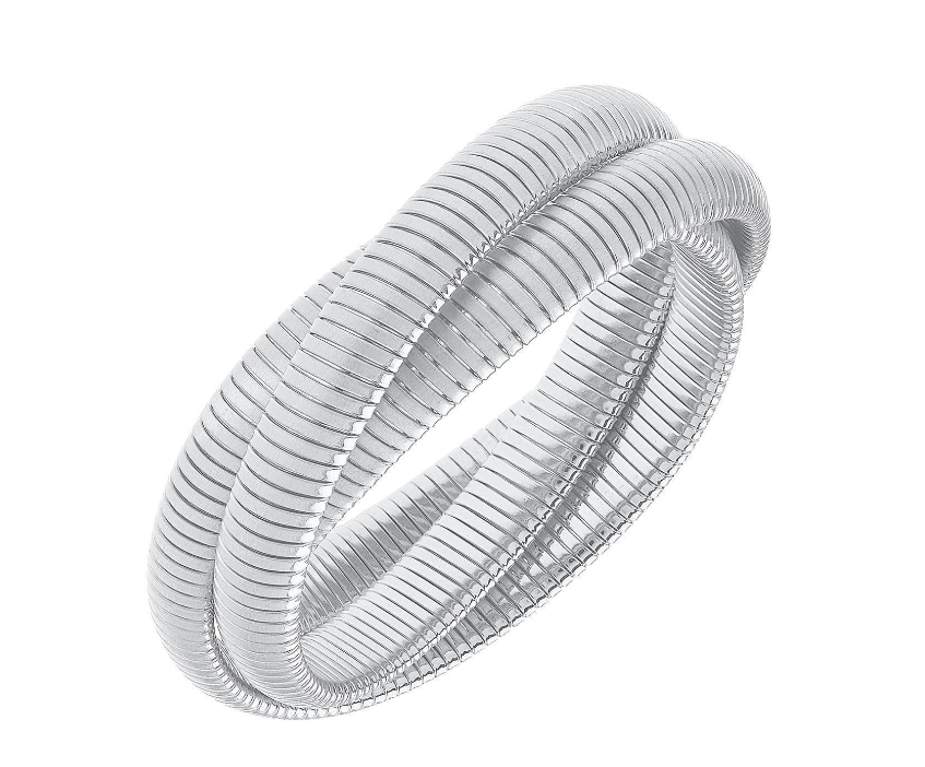 SILVER FLORENCE 3 ROW BRACELET