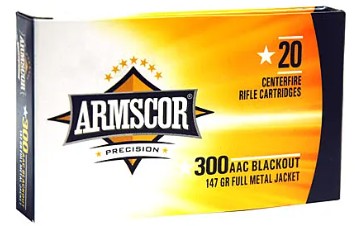 ARMSCOR USA 300BO  147GR FMJ 20R