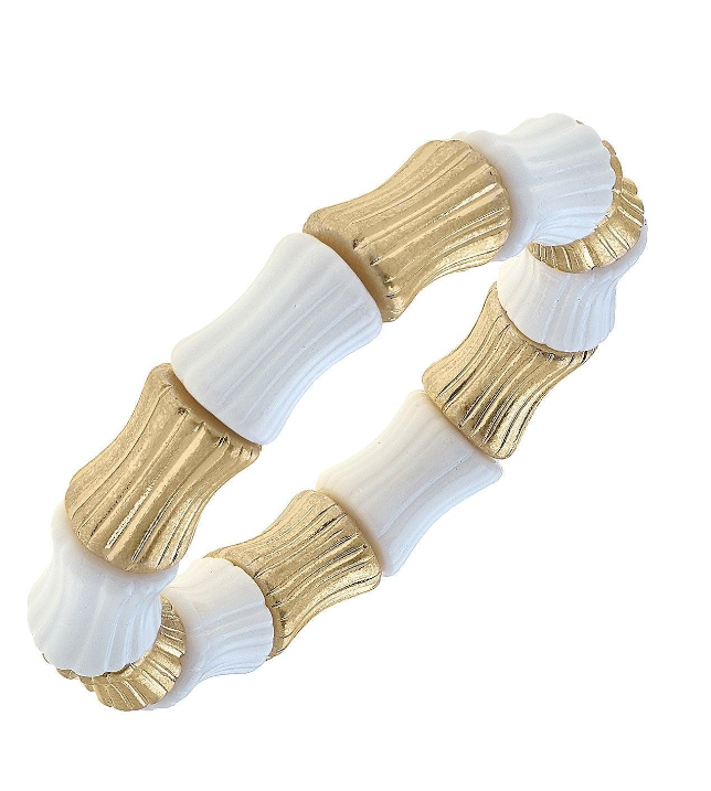 WHITE BAMBOO BRACELET
