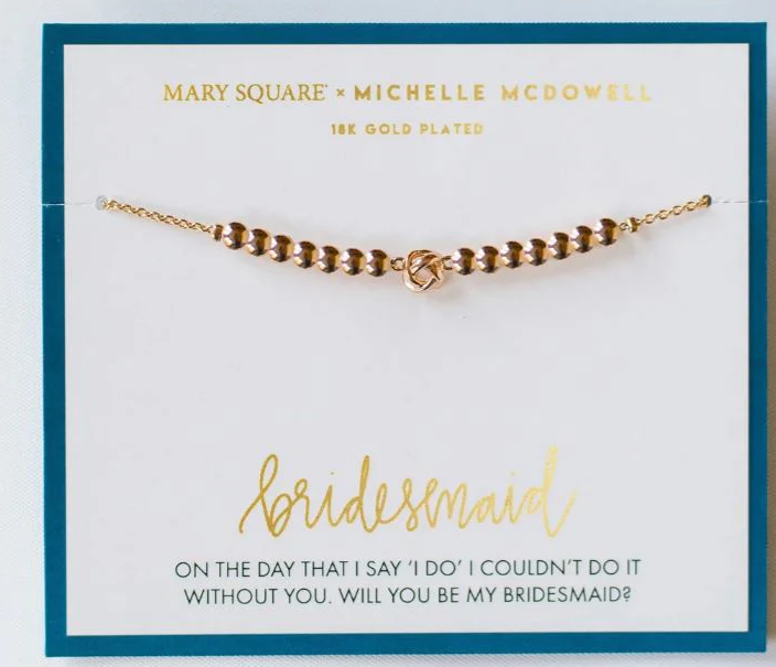 BRIDESMAID CARDED BRACELET
