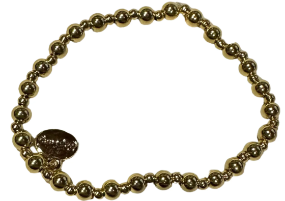 A.C. 3&5 MM GLD BALLS BRACELET