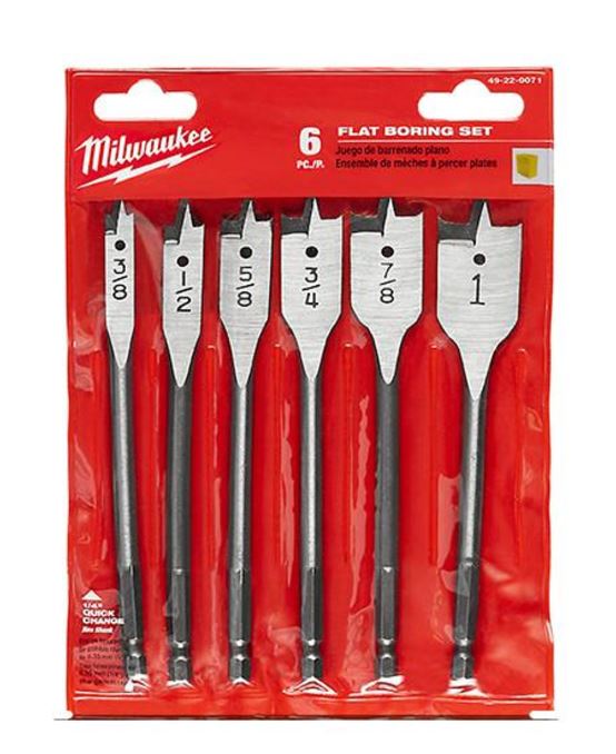 STEEL BORING BIT SET 6-PIECE