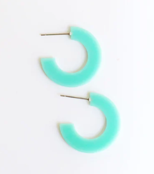 TEAL SMALL EARRINGS