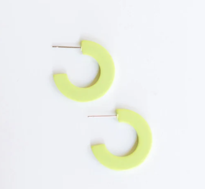 LIME SMALL EARRINGS