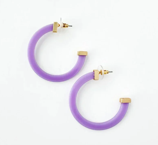 VIOLET MED EARRINGS