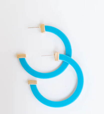 PERIWINKLE LRG EARRINGS