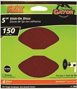 FINE SANDING DISC 5IN 150GR