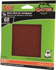 COARSE SANDING SHEET 60GR 4-1/2"