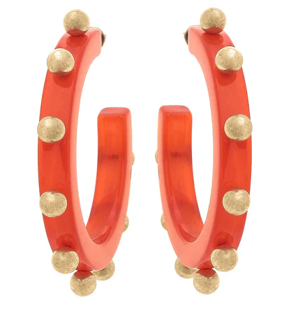 KELLEY STUD RED EARRING