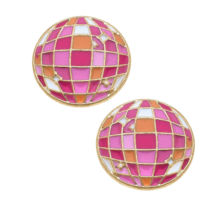 DISCO BALL ENAMEL STUDS
