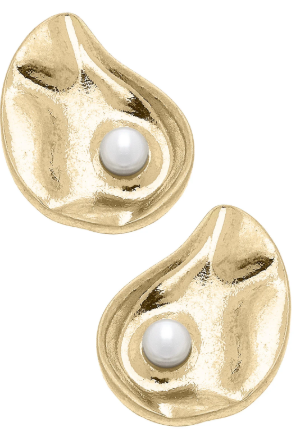 OYSTER AND PEARL EARRINGS