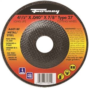 MEDIUM CUTOFF WHEEL 4.5IN 60GR