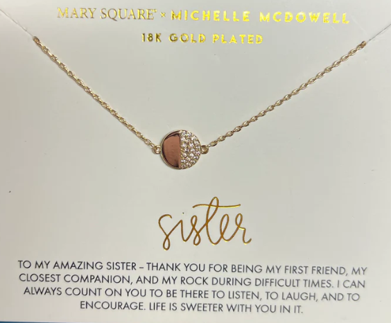 SISTER CARDED NECKLACE
