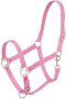 PINK NYLON HORSE HALTER