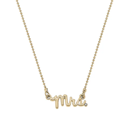 GOLD MRS. NECKLACE