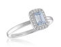 CZ EMERALD CUT STACK RING