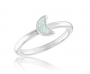 CRESENT MOON STACK RING