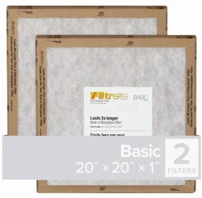 PANEL AIR FILTER 20X20IN 2PK