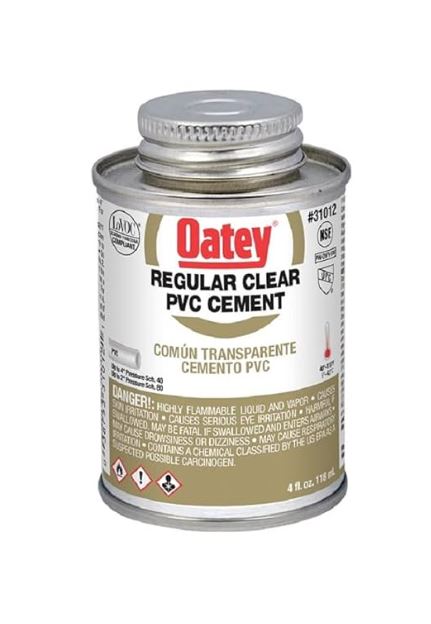 REGULAR CLEAR PVC CEMENT 4OZ
