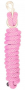 SOLID PINK LEAD ROPE 8'