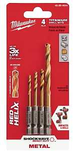 TITANIUM DRILL BIT SET 4-PIECE