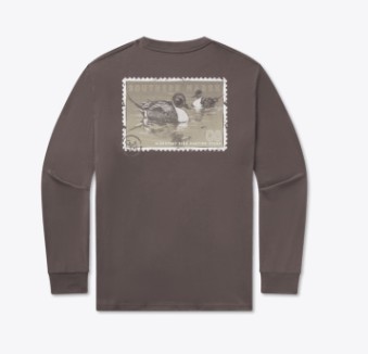 GRAY LS DUCKSTAMP TEE