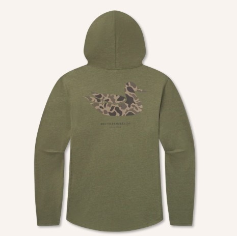 GREEN CLSC DUCK HOODIE