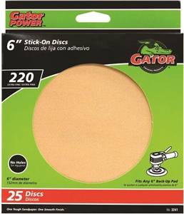 EXTRA FINE SANDING DISC 6" 220GRIT