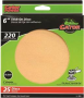 EXTRA FINE SANDING DISC 6" 220GRIT