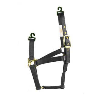 BLACK YEARLING HORSE HALTER