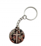 RIVER ROCK CROSS PRAYER KEYCHAIN