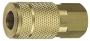 FEMALE BRASS FNPT COUPLER 1/4"
