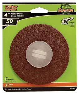 ALUMINUM OXIDE FIBER DISC 4" DIA 50GRIT