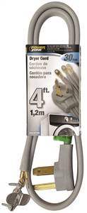 POWER SUPPLY DRYER CORD 4FT