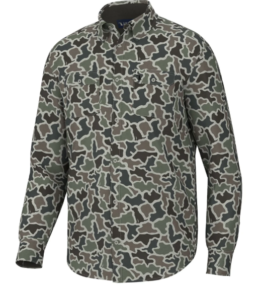 CAMO BUTTON UP